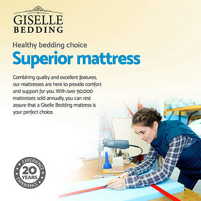 Giselle Bedding Single Size Pillow Top Foam Mattress - Brand New - Free Shipping