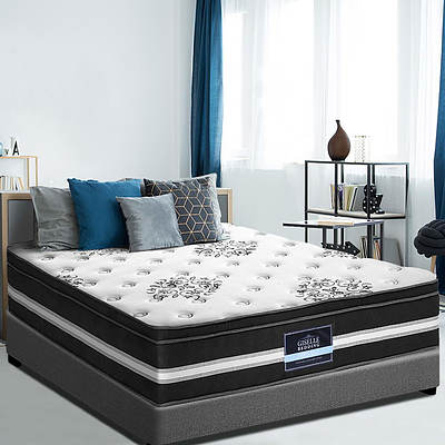 Single Size Mattress Bed COOL GEL Memory Foam Euro Top Pocket Spring 34cm - Brand New - Free Shipping