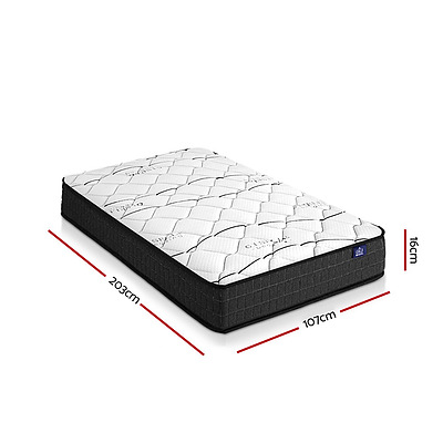 King Single Size Mattress Bed Medium Firm Foam Bonnell Spring 16cm - Brand New - Free Shipping