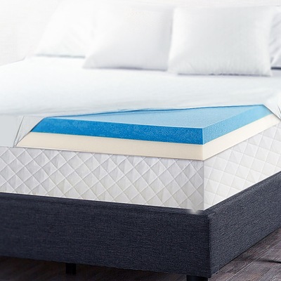 Single Size Dual Layer Cool Gel Memory Foam Topper - Brand New - Free Shipping