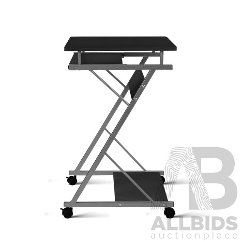 Metal Pull Out Table Desk - Black - Free Shipping