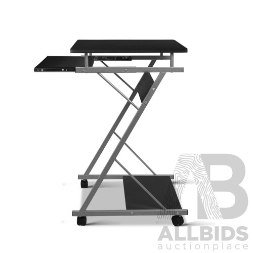 Metal Pull Out Table Desk - Black - Brand New - Free Shipping