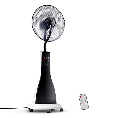 Portable Miting Fan with Remote Control - White - Free Shipping