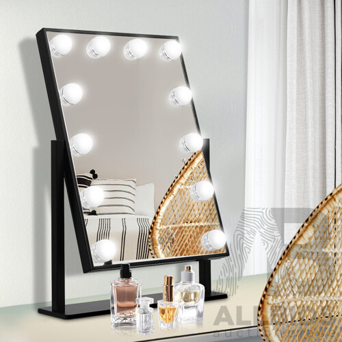 LED Standing Makeup Mirror - Black - Brand New - Free Shipping