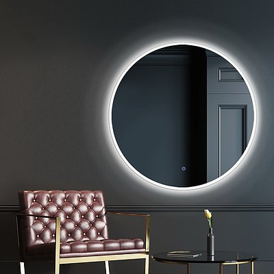 60CM LED Wall Mirror Bathroom Light Decorative Round Large Mirrors