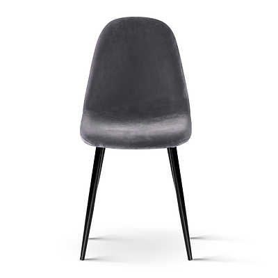 4 X Dining Chairs Dark Grey - Brand New - Free Shipping