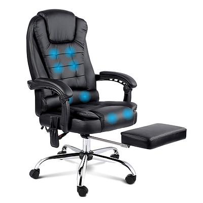 8 Point Reclining Message Chair - Black - Brand New - Free Shipping