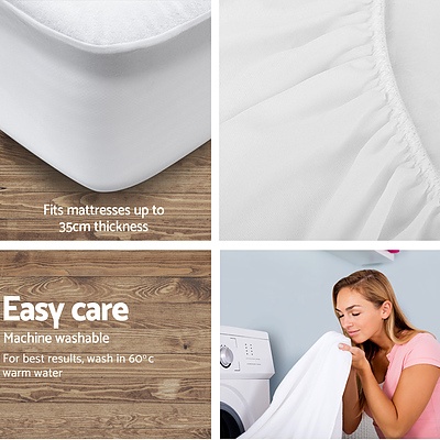 Double Size Waterproof Bamboo Mattress Protector - Brand New - Free Shipping