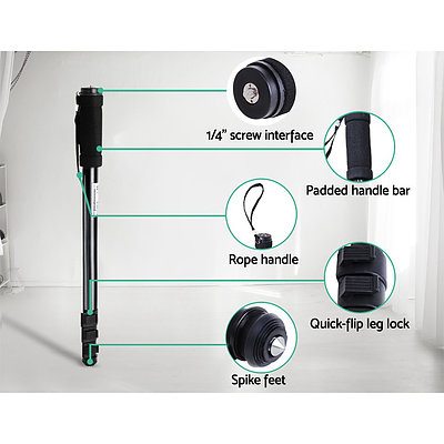 Extendable Portable Camera Monopod Tripod - Black - Brand New - Free Shipping