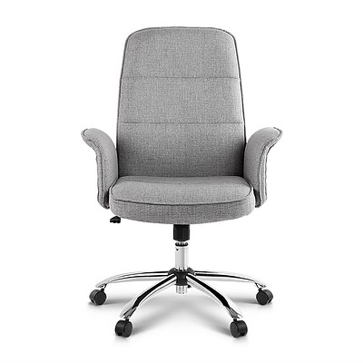Fabric Desk Chair - Grey - Free Shipping