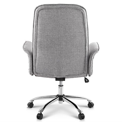 Fabric Desk Chair - Grey - Free Shipping