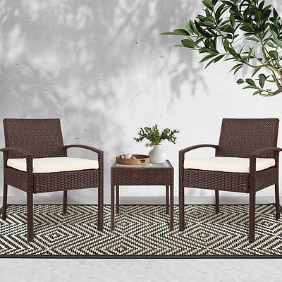 3-piece Outdoor Set - Brown - Brand New - Free Shipping