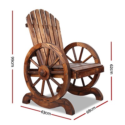 Wooden Wagon Chair Outdoor - Brand New - Free Shipping