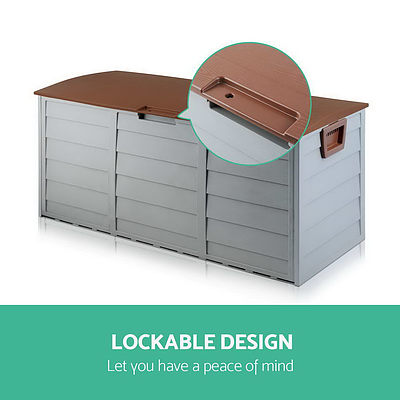 290L Outdoor Storage Box - Brown - Brand New - Free Shipping