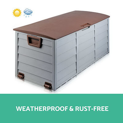 290L Outdoor Storage Box - Brown - Brand New - Free Shipping