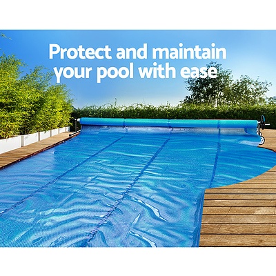 Swimming Pool Cover Roller Reel Adjustable Solar Thermal Blanket Blue - Brand New - Free Shipping