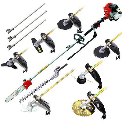 62CC 9 in 1 Multi Use Chainsaw Hedge Trimmer Brush Cutter - Free Shipping