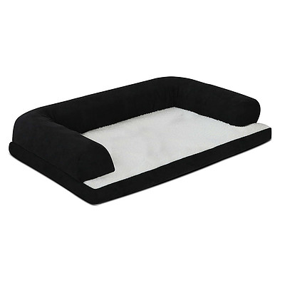 Extra Large Soft Fleece Pet Bed - Black - Free Shipping
