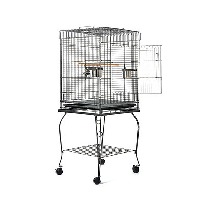 Large Bird Cage with Perch - Black - Brand New - Free Shipping