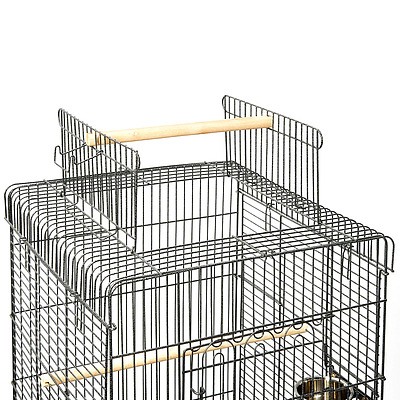Large Bird Cage with Perch - Black - Brand New - Free Shipping