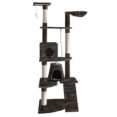 193cm Multi Level Cat Scratching Post - Grey - Brand New - Free Shipping
