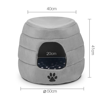 Pet Cave Bed Grey - Brand New - Free Shipping
