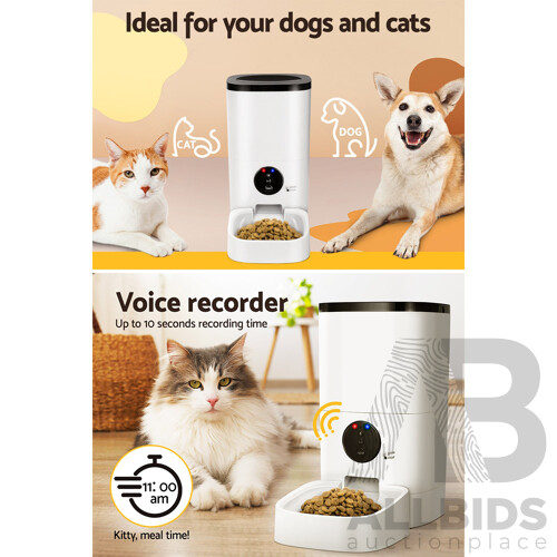 Automatic Pet Feeder 6L Auto Wifi Dog Cat Feeder Smart Food App Control - Brand New - Free Shipping