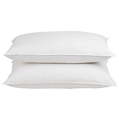 Set of 2 Goose Feather and Down Pillow - White - Brand New - Free Shipping