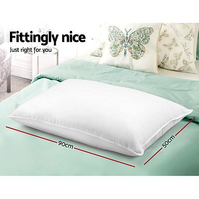 King Size 4 Pack Bed Pillow Medium*2 Firm*2 Microfibre Fiiling - Brand New - Free Shipping