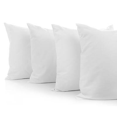 Set of 4 Medium & Soft Cotton Pillows -Brand New - RRP: $40.9 - Free Shipping