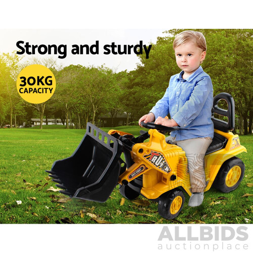 Kids Ride On Bulldozer - Yellow - Brand New - Free Shipping