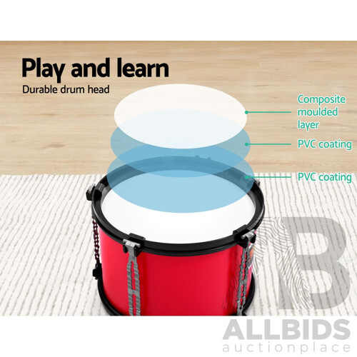 Kids 7 Drum Set Junior Drums Kit Musical Play Toys Childrens Mini Big Band - Brand New - Free Shipping