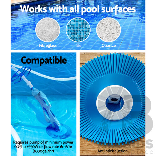 Pool Cleaner Automatic Swimming Pool Floor Climb Wall Automatic Vacuum 10M Hose - Brand New - Free Shipping