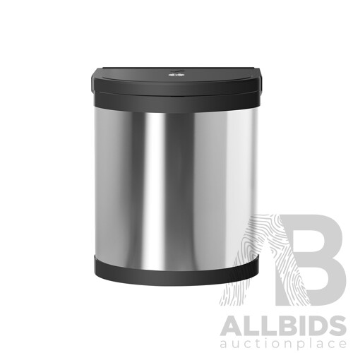 Kitchen Swing Out Pull Out Bin Stainless Steel Garbage Rubbish Can 12L - Brand New - Free Shipping