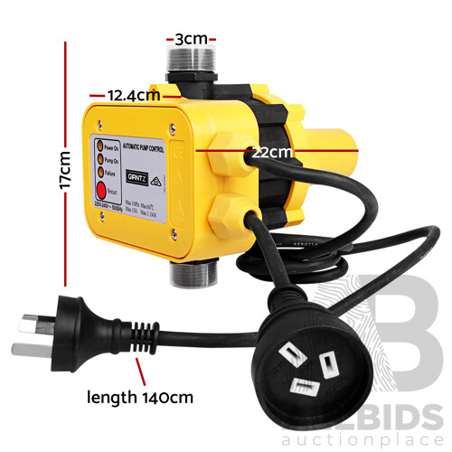Automatic Electronic Water Pump Controller - Yellow - Brand New - Free Shipping
