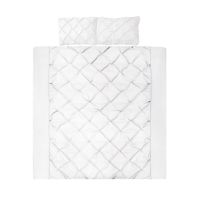 Giselle Bedding Queen Size Quilt Cover Set - White - Free Shipping - Brand New - Free Shipping