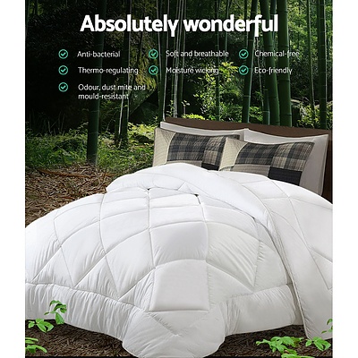 Microfiber Microfibre Bamboo Quilt Duvet Cover Doona Winter Super King - Brand New - Free Shipping
