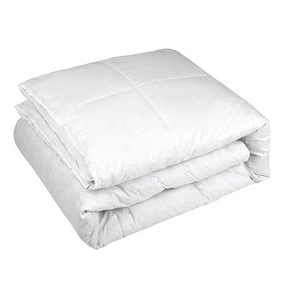 Double Size Goose Down Quilt - White - Free Shipping