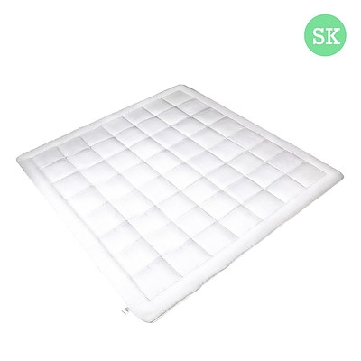 Super King Size Microfibre Quilt - White - Free Shipping