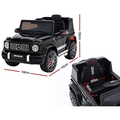 Kids Ride On Car Electric AMG G63 Licensed Remote Cars 12V Black - Brand New - Free Shipping