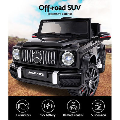 Kids Ride On Car Electric AMG G63 Licensed Remote Cars 12V Black - Brand New - Free Shipping