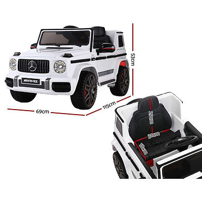 Kids Ride On Car Electric AMG G63 Licensed Remote Cars 12V White - Brand New - Free Shipping