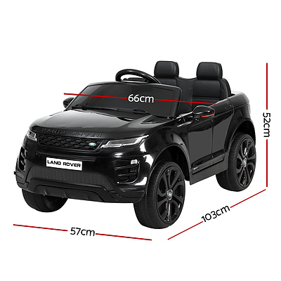 Kids Ride On Car Licensed Land Rover 12V Electric Car Toys Battery Remote Black - Brand New - Free Shipping