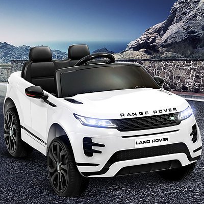 Kids Ride On Car Licensed Land Rover 12V Electric Car Toys Battery Remote White - Brand New - Free Shipping