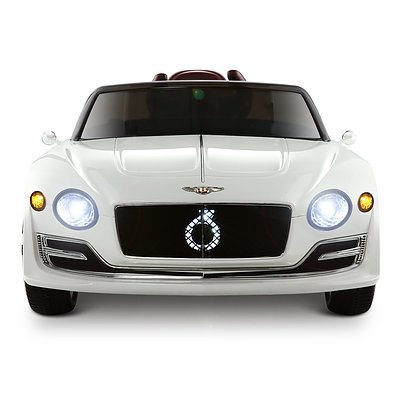 Bentley Style XP12 Electric Toy Car - White - Free Shipping