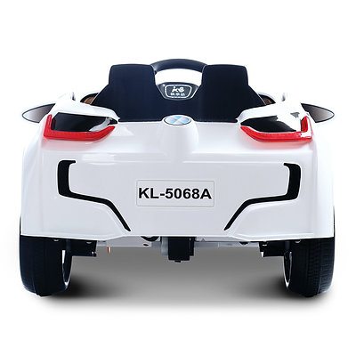 BMW i8 Style Electric Toy Car - White - Free Shipping