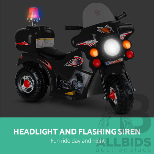Kids Ride On Motorbike Motorcycle Car Black - Brand New - Free Shipping