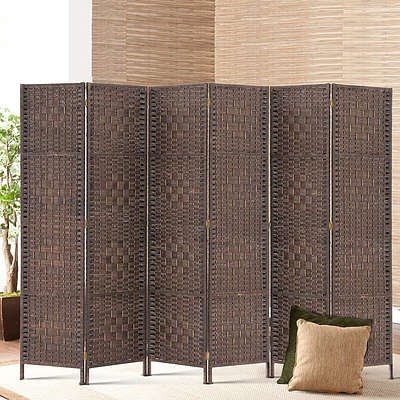 6 Panel Room Divider - Brown - Brand New - Free Shipping