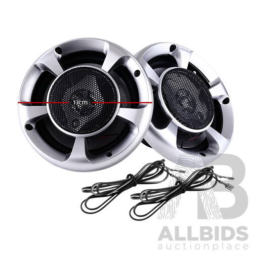 Set of 2 MaxTurbo Car Speakers with LED Light 500w - Brand New - Free Shipping