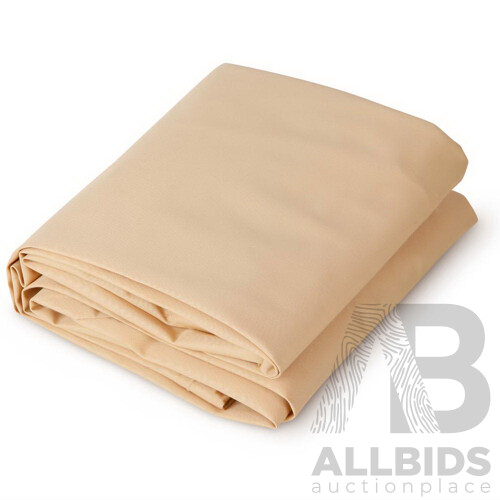 4 x 5m Waterproof Rectangle Shade Sail Cloth - Sand Beige - Brand New - Free Shipping